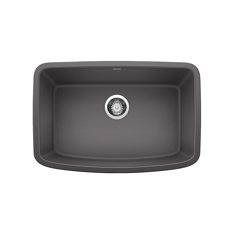 Blanco Valea 27 In X 18 Cinder Gray Single Basin Blanco Valea 27 In X 18 Cinder Gray Single Basin