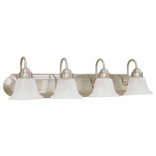 Volume International Minister 4Light Nickel Traditional Vanity Light