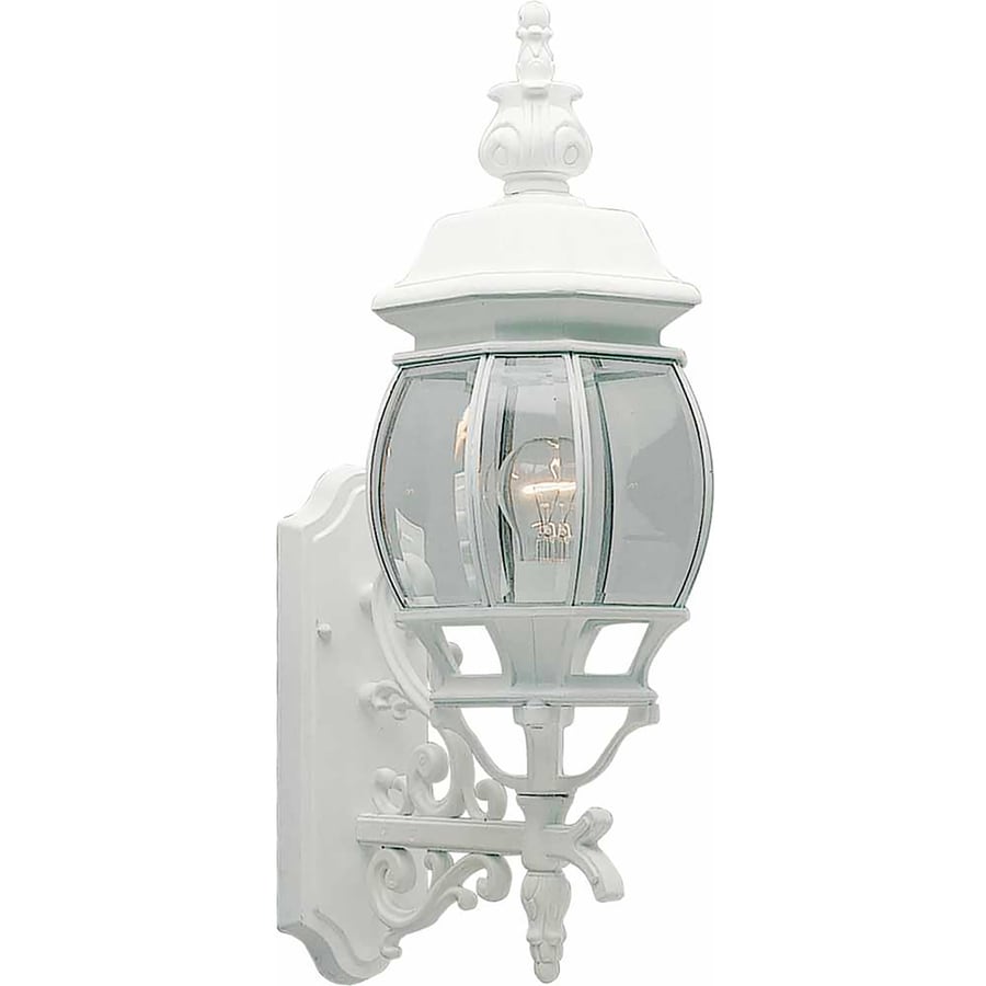 Hughson 23.5in H White Outdoor Wall Light at