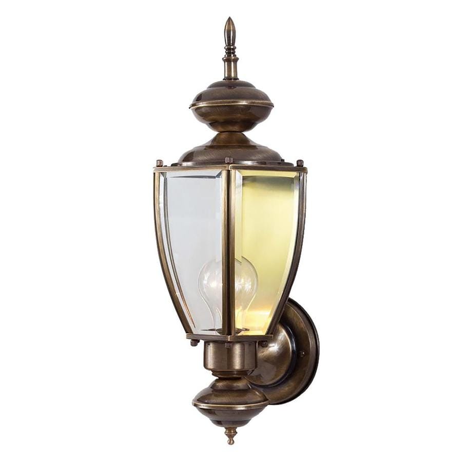 Aurand 16 5 In H Antique Solid Brass Outdoor Wall Light At Aurand 16 5 In H Antique Solid Brass Outdoor Wall Light