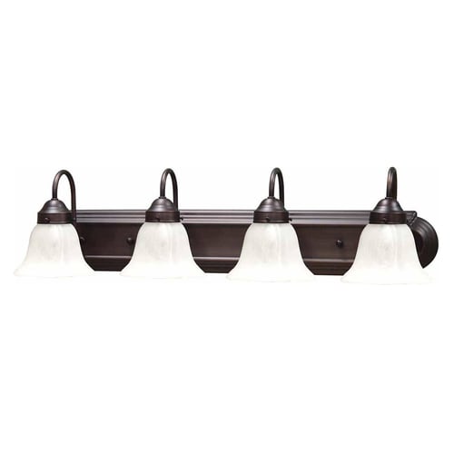 Volume Lighting Minister 4Light Bronze Traditional Vanity Light Bar in