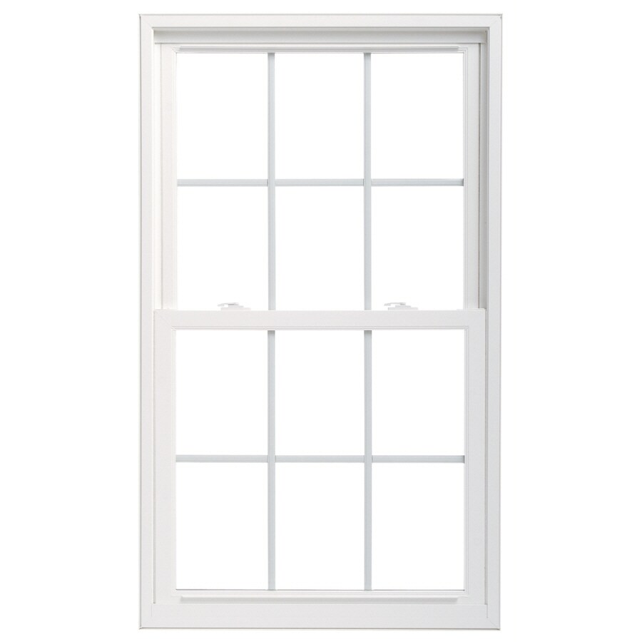 Pella 115011 36X54 ThermaStar by Double Hung Vinyl 25 Series Grid Insulated Glass White with Screen 4-9/16" Jam Extension