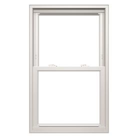 Double Hung Windows At Lowes Thermastar By Pella Vinyl Replacement White Exterior Double Hung Window Rough Opening 32
