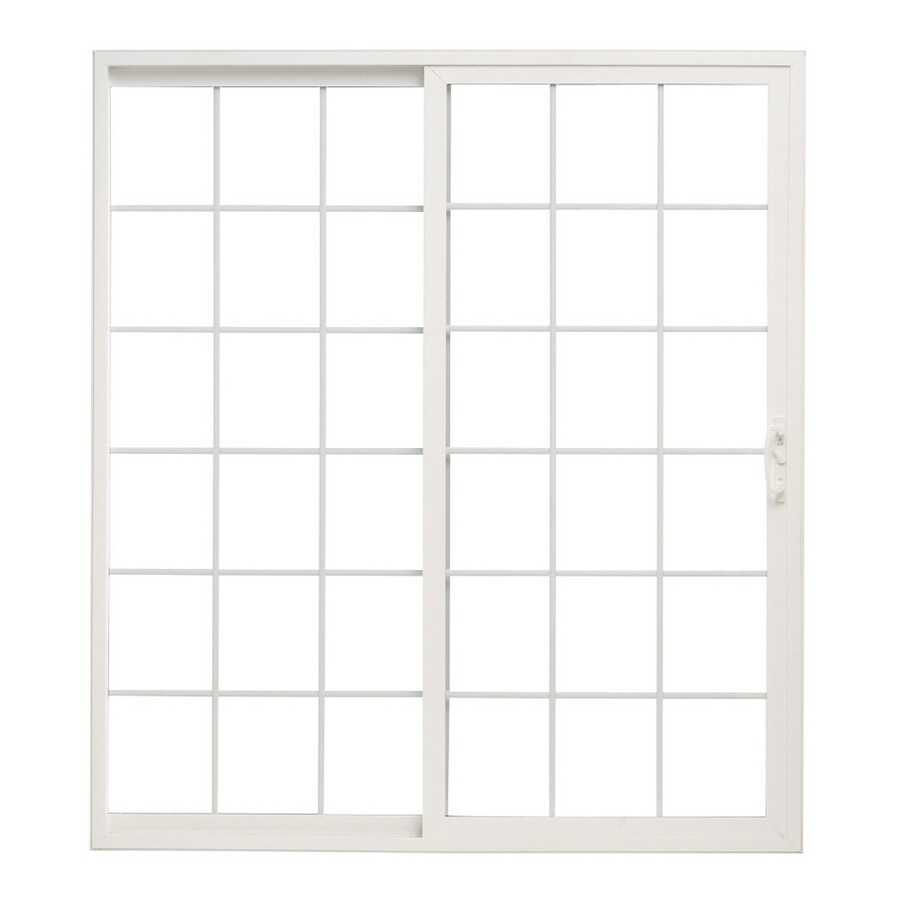 Pella 6' Sliding Patio Door High Performance Vinyl 30 Series Grid Low E