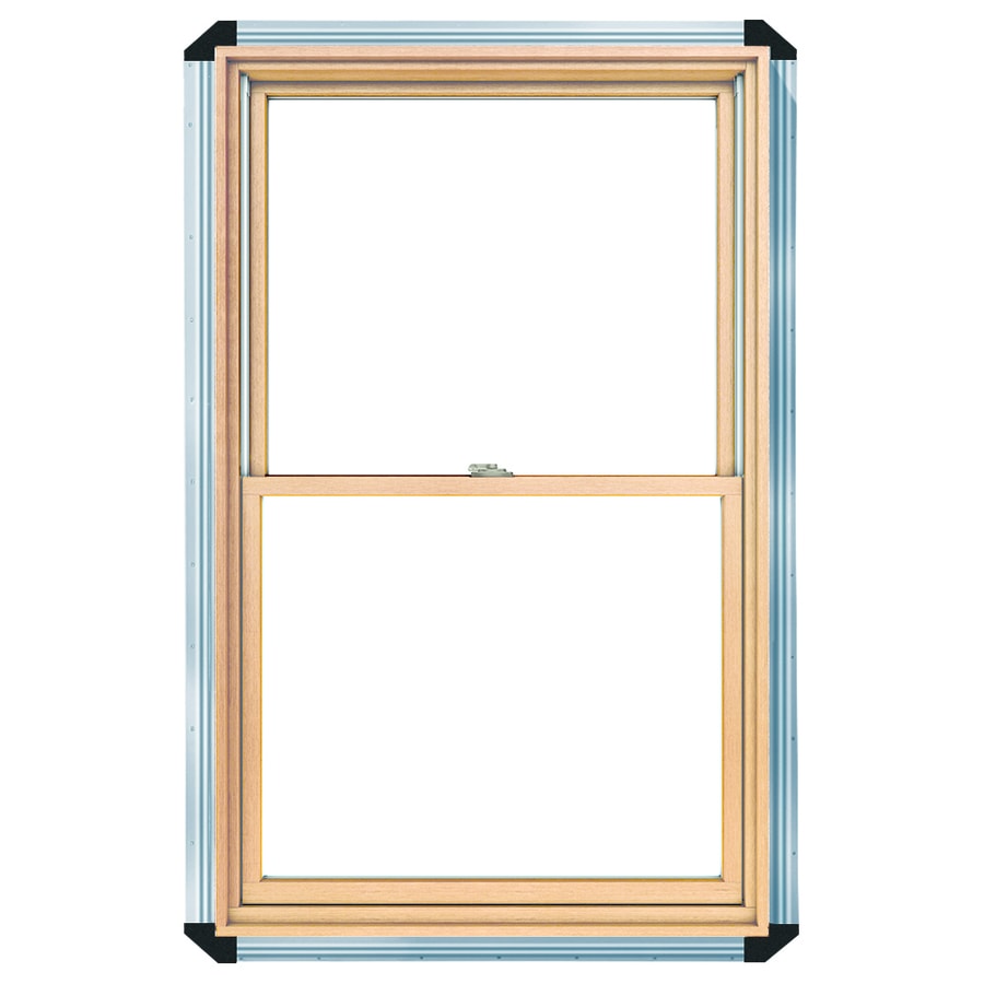 Pella Lifestyle Series Wood New Construction White Enduraclad Double Hung Window (Rough Opening: 30.25-in x 58.25-in; Actual: 29.5-in x 57.5-in)