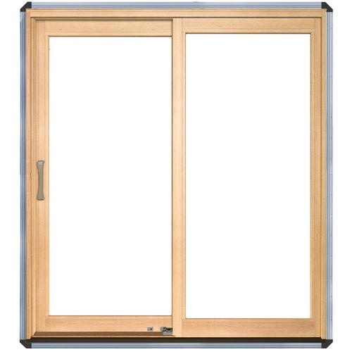 Pella Lifestyle Clear Glass Wood Right-hand Double Door ...