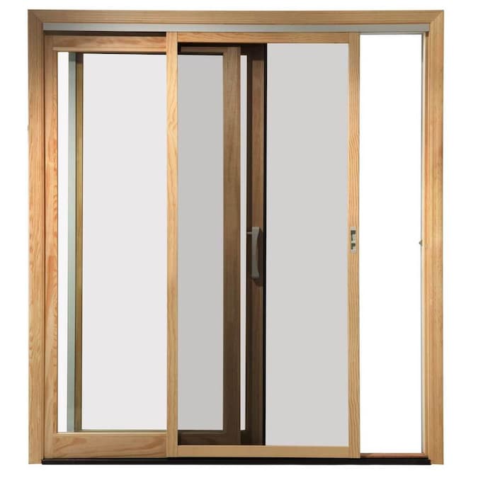 Pella Pella 450 72 In X 80 In White Fiberglass Frame Sliding Screen Door In The Screen Doors Department At Lowes Com