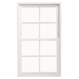 Double Hung Windows At Lowes Thermastar By Pella Vinyl Replacement White Exterior Double Hung Window Rough Opening 27 75