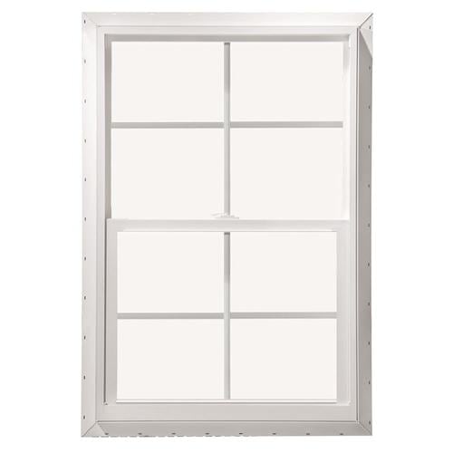 ThermaStar by Pella Vinyl New Construction White Exterior Single Hung Window (Rough Opening 24