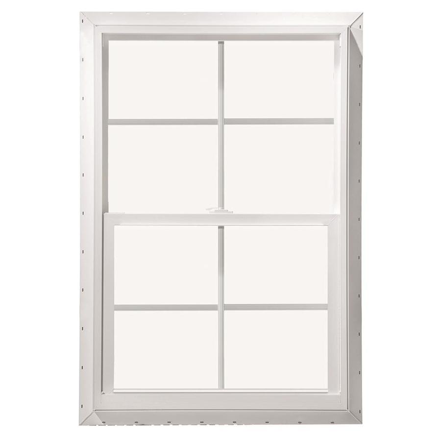 Vinyl New Construction White Exterior Single Hung Window Rough Opening 24 In X 36 In Actual 23 5 In X 35 5 In