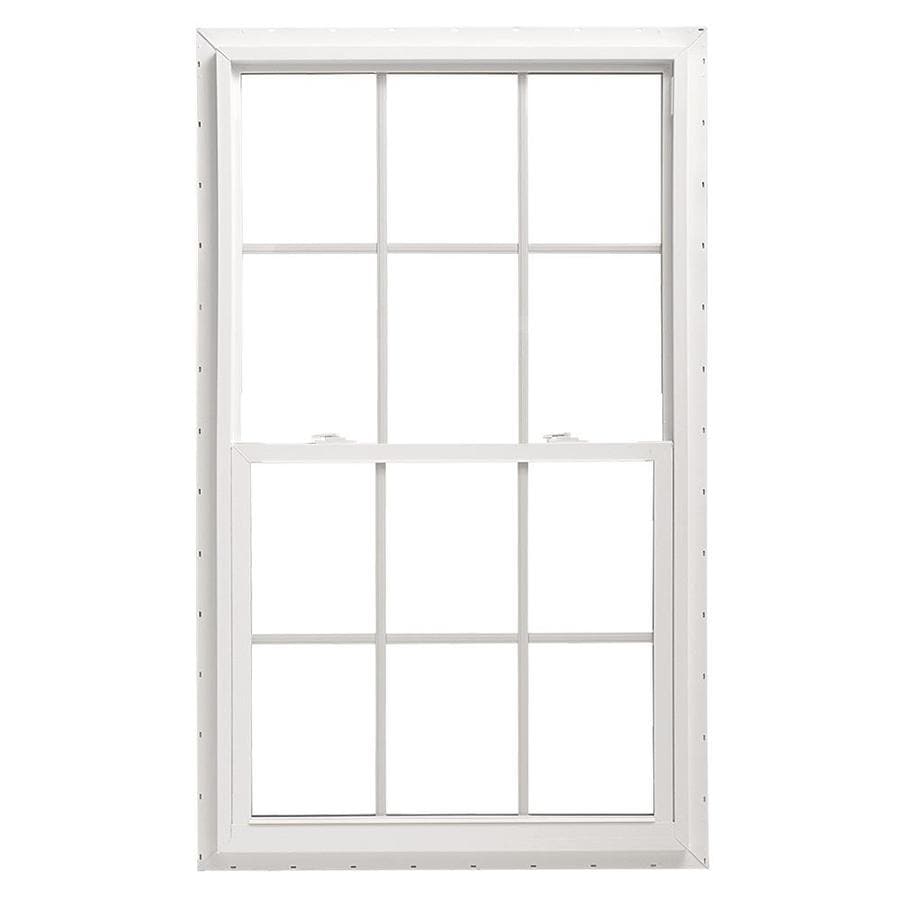 Vinyl New Construction White Exterior Single Hung Window Rough Opening 30 In X 36 In Actual 29 5 In X 35 5 In