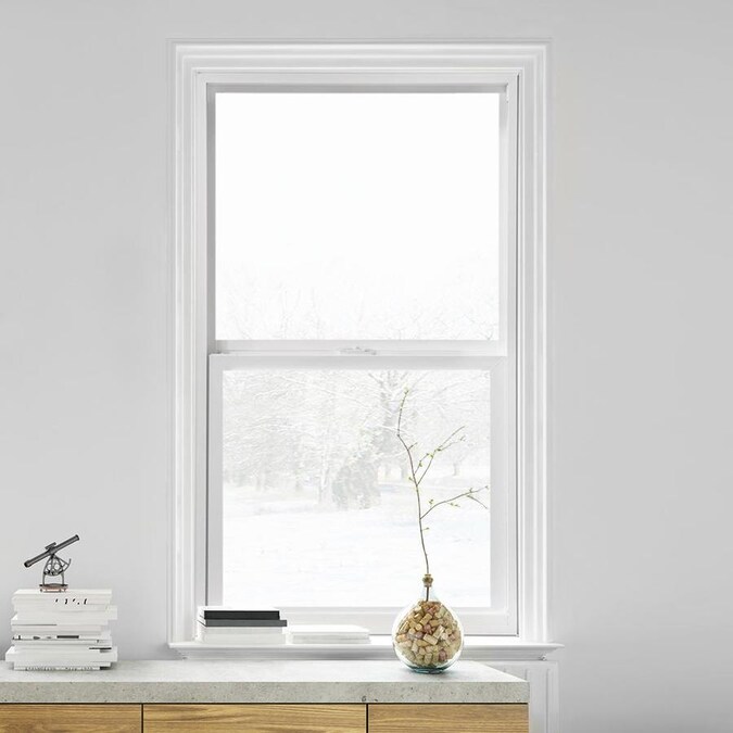ThermaStar by Pella 23.5in x 47.5in Vinyl New Construction White Single Hung Window in the