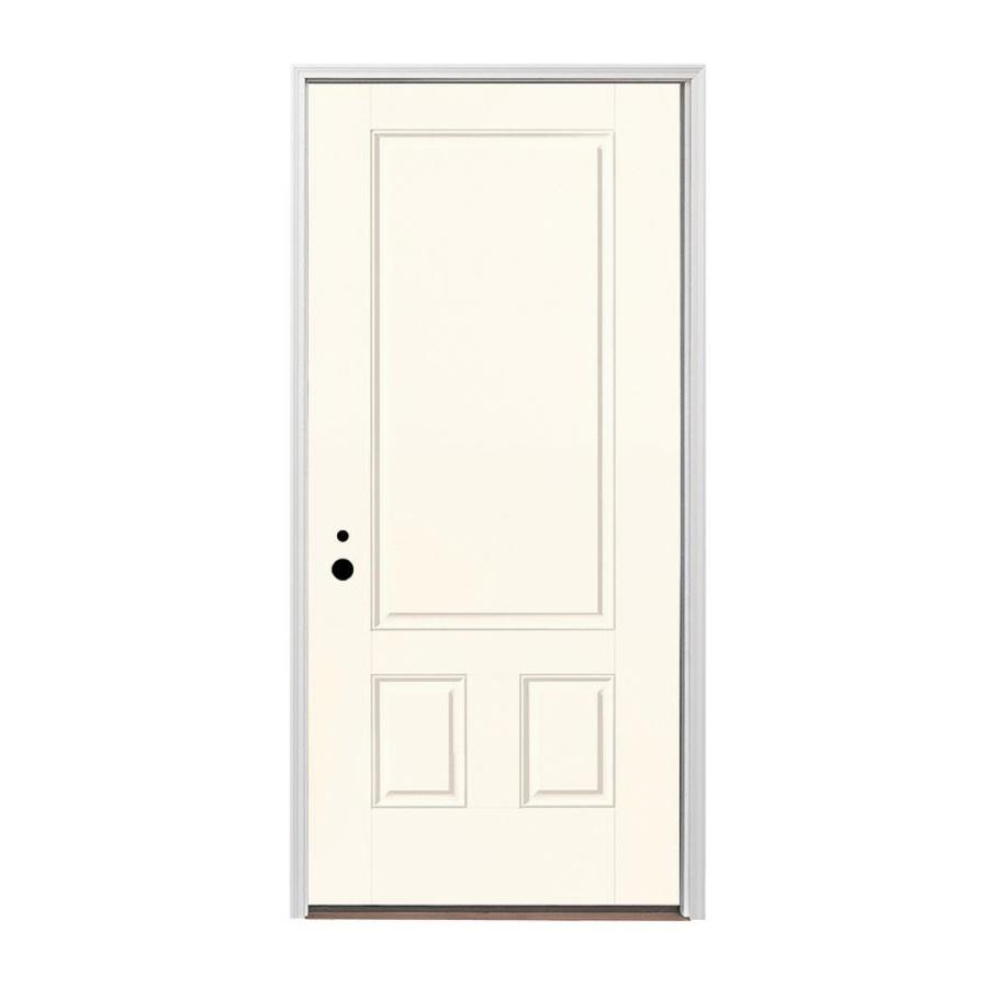 Pella 3 4 Lite Right Hand Inswing Prefinished Linen White Exterior