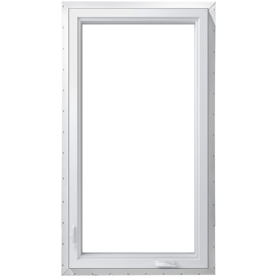 Pella 250 Series 1Lite Vinyl New Construction Egress White Exterior Casement Window (Rough