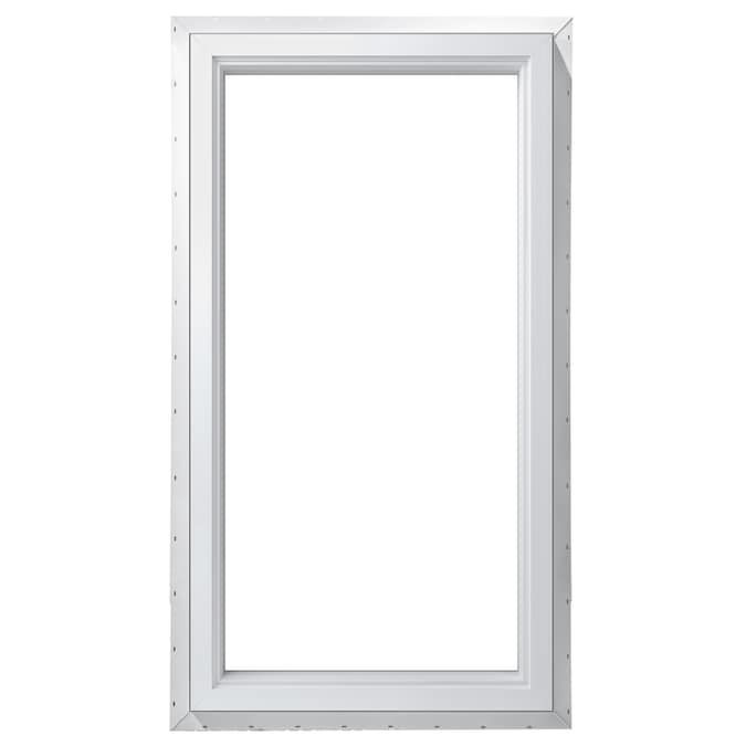 Pella Rectangle New Construction/Replacement White Window (Rough Opening 36in x 42in; Actual