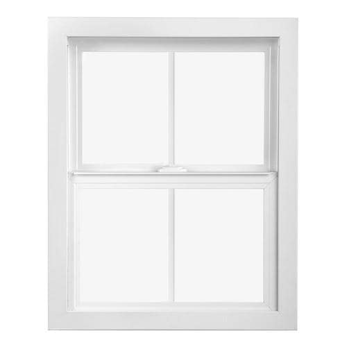 Pella Impervia 35.5in x 47.5in Fiberglass Replacement White Single Hung Window in the Single