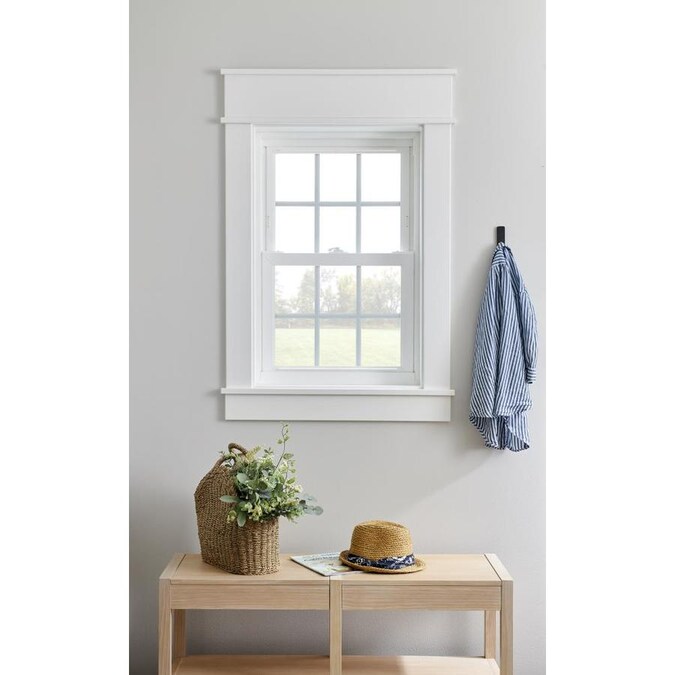 Pella Vinyl Replacement White Double Hung Window (Rough Opening 28in x 58in; Actual 27.5in