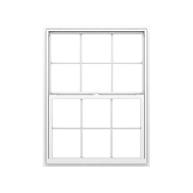 Pella Vinyl Double pane Annealed New construction Single Hung Window (Rough Opening 24in x 36