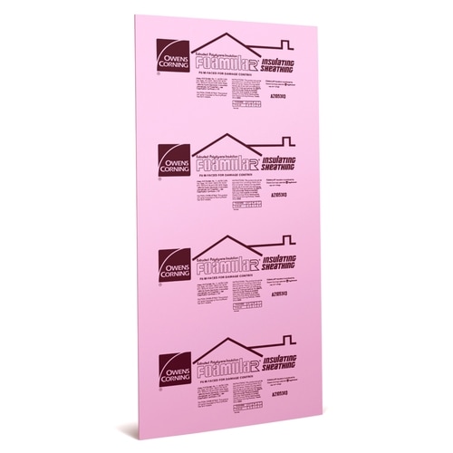 Owens Corning 0.5-in x 4-ft x 8-ft Extruded Polystyrene Foam Board ...