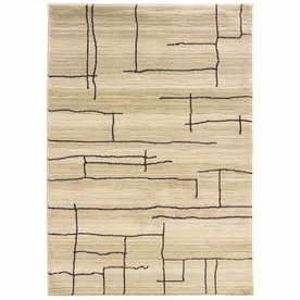 Area Rug Rugs At Lowes Allen Roth Lamport Ivory Indoor Moroccan Area Rug Common 5 X 8