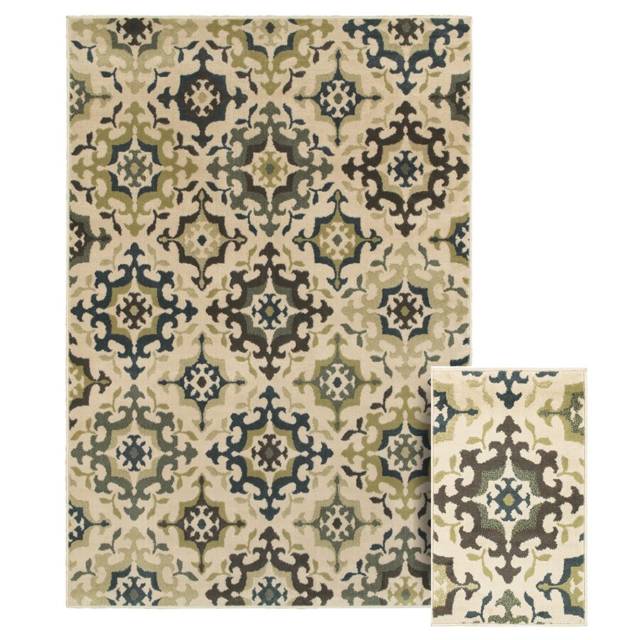 Oriental Weavers Of America Avalon Ivory Indoor Area Rug Oriental Weavers Of America Avalon Ivory Indoor Area Rug Common 5 X 7
