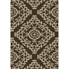 Rugs At Lowes Garden Treasures Weyland Brown Rectangular Indoor Outdoor Machine Made Oriental Area Rug Common