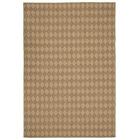 allen + roth Natural Diamond Beige Rectangular Machine-made Area Rug (Actual: 5-ft W x 7-ft L)