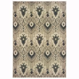 Oriental Weavers of America Bancroft Ivory Indoor Area Rug (Common: 5 x 8; Actual: 5.25-ft W x 7.5-ft L)
