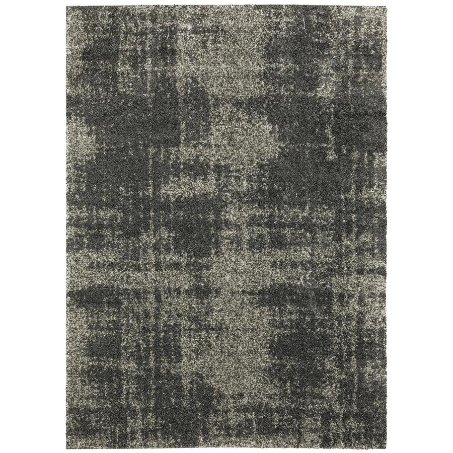 Allen Roth Echolyn Charcoal Rectangular Indoor Machine Made Area Allen Roth Echolyn Charcoal Rectangular Indoor Machine Made Area Rug Common 8 X 11 Actual 7 83 Ft W 10 L
