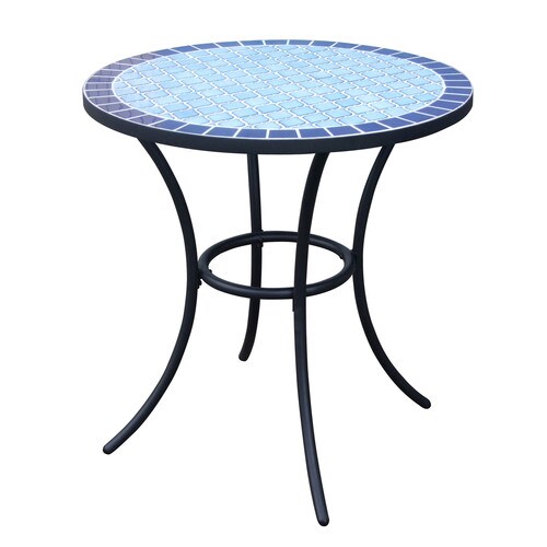 Garden Treasures Pelham Bay Round Outdoor Dining Table in the Patio ...