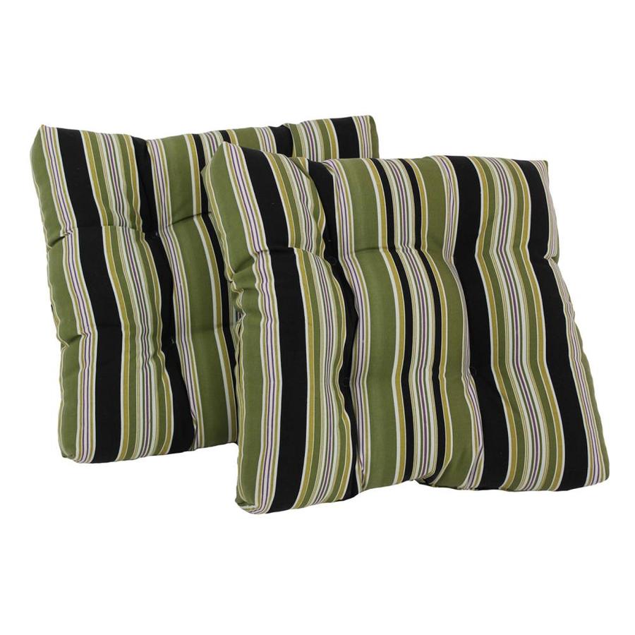 Blazing Needles Dacron 2 Piece Eastbay Onyx Patio Chair Cushion At