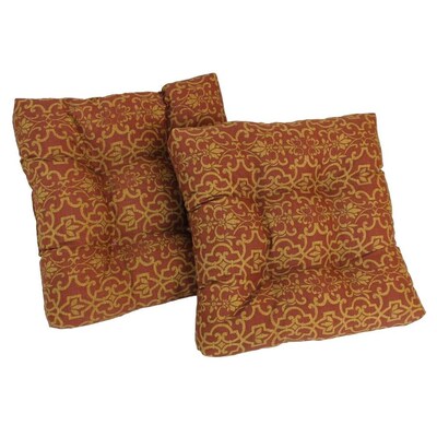 Blazing Needles Solarium 2 Piece Vanya Paprika Patio Chair Cushion Blazing Needles Solarium 2 Piece Vanya
