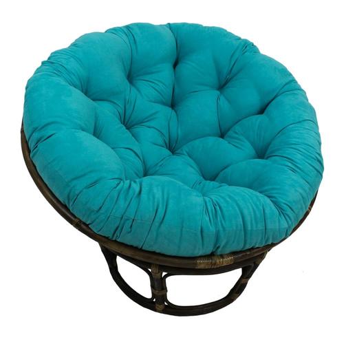 Blazing Needles 48-in Solid Microsuede Papasan Cushion (Fits 46-in ...