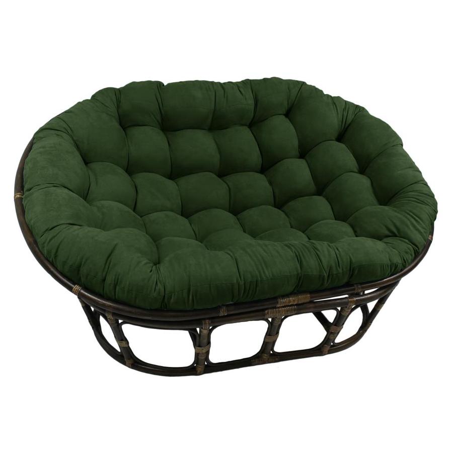 Blazing Needles 65in by 48in Solid Microsuede Double Papasan Cushion