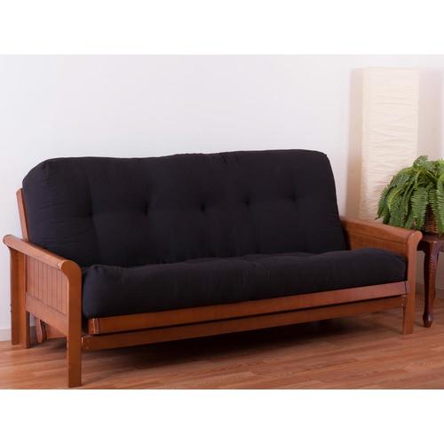 Blazing Needles Tranquil Rest Black Full Futon Mattress in the Futon