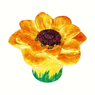 Siro Designs Flowers 1 95 In Yellow Orange Sunflower Mushroom