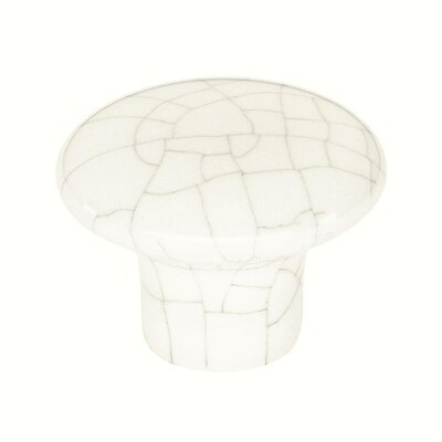 Siro Designs Baton Rouge 1 25 In Crackled White Mushroom