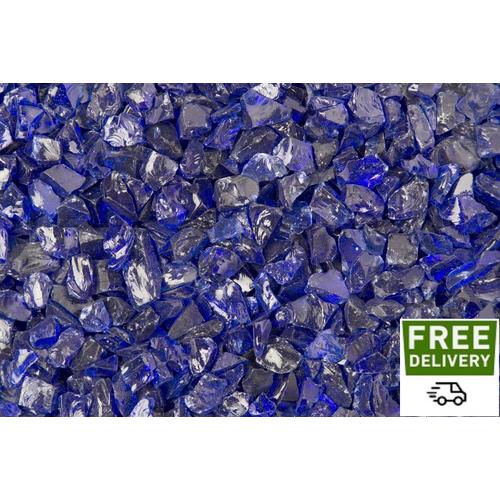 Dragon Glass Cobalt 25 Lb Blue Landscape Glass In The Landscaping Rock Department At 4317