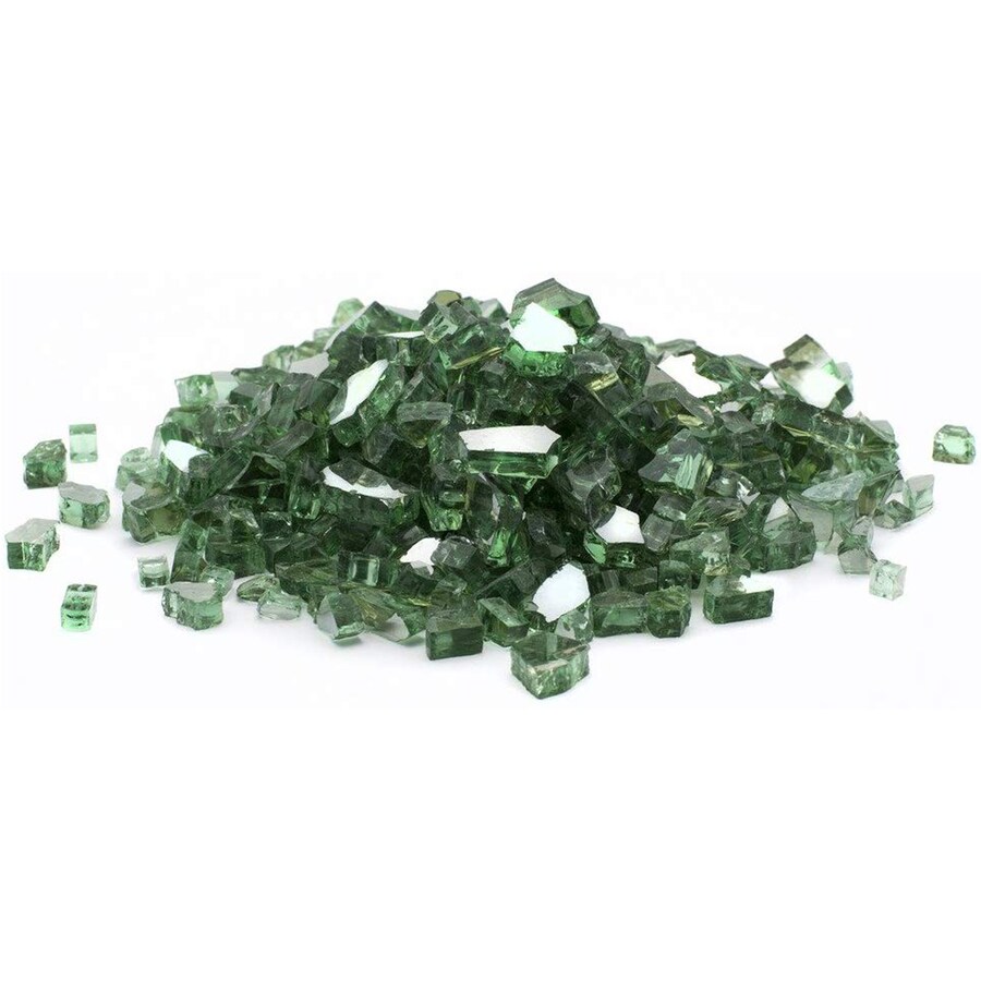 Dragon Glass 20 Lbs Green Gas Fire Pit Fire Glass At Lowes Com