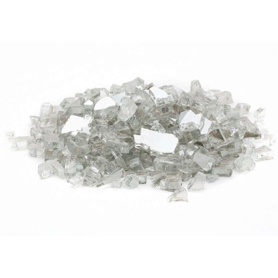 Dragon Glass 20 Lbs Clear Crystal Gas Fire Pit Fire Glass At