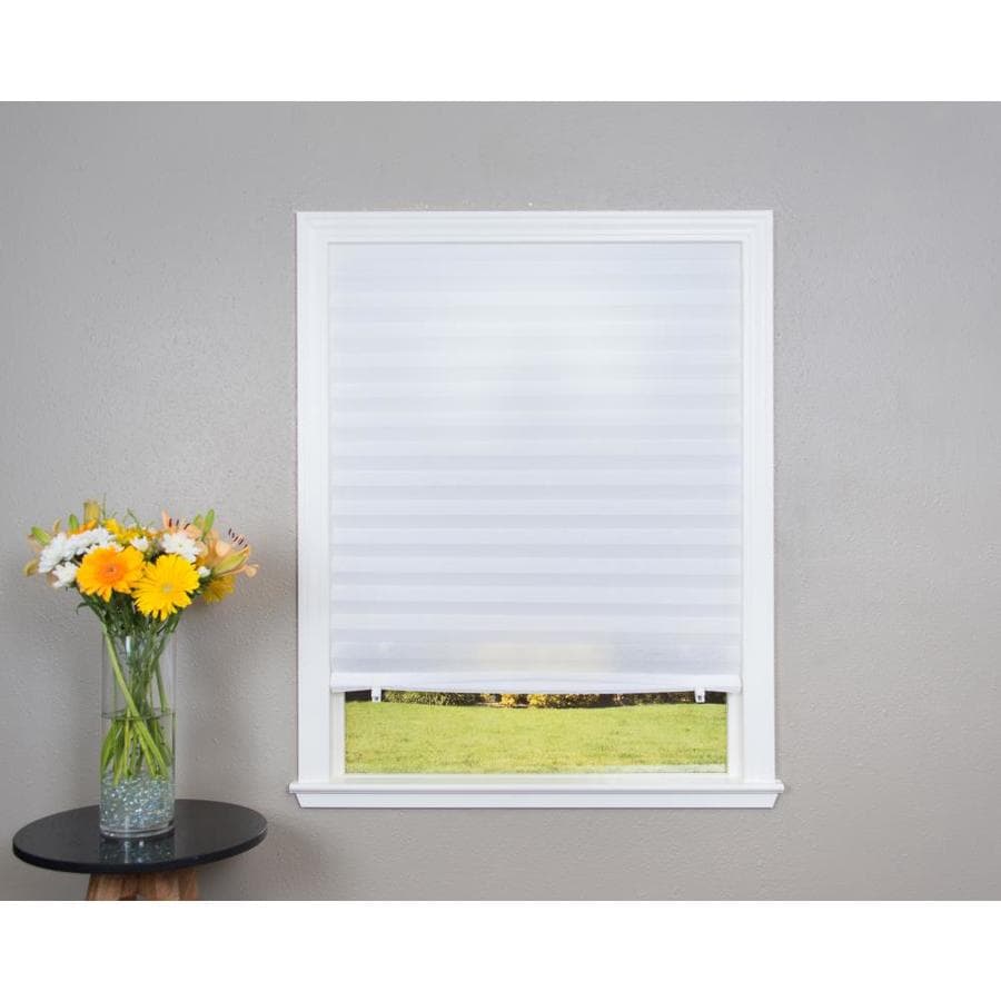 Shop Cordless Blinds And Shades at Lowes.com - Redi Shade White Light Filtering Cordless Paper Window Shade (Common 36-in;  Actual