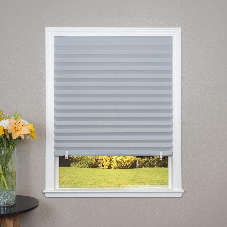 Redi Shade Grey Room Darkening Cordless Paper Pleated 