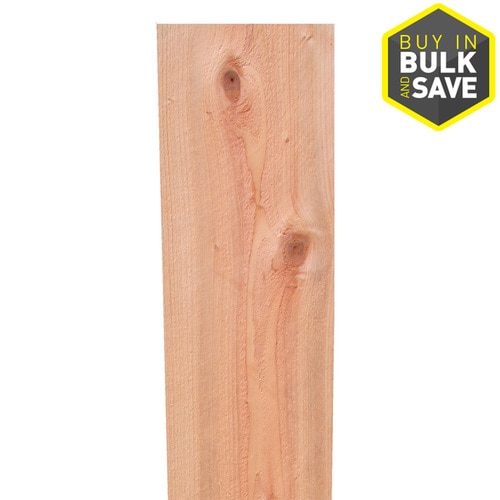 3/4in x 71/2in W x 5ft H Redwood FlatTop Fence Picket in the Wood