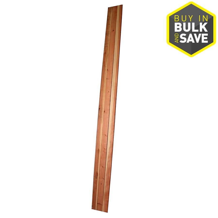 Top Choice 5/8in x 31/2in W x 12ft H Redwood FlatTop Fence Picket