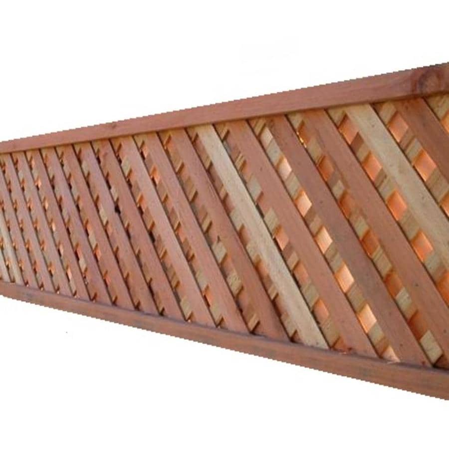 square cedar lattice panels