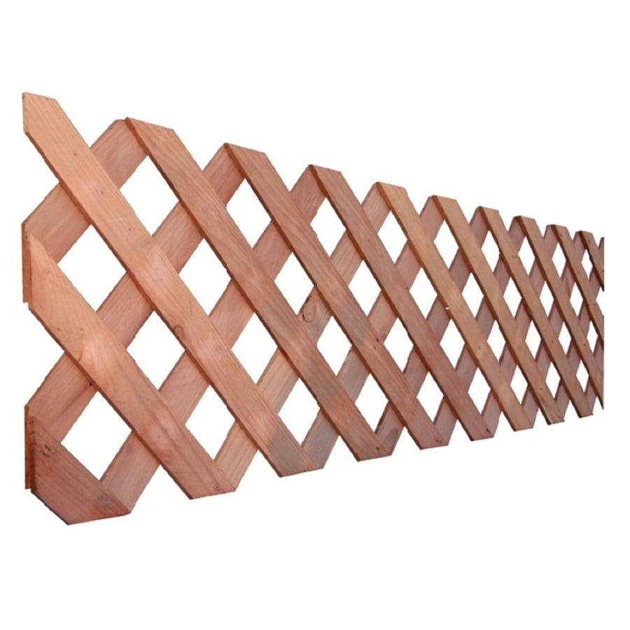 wooden lattice privacy screen