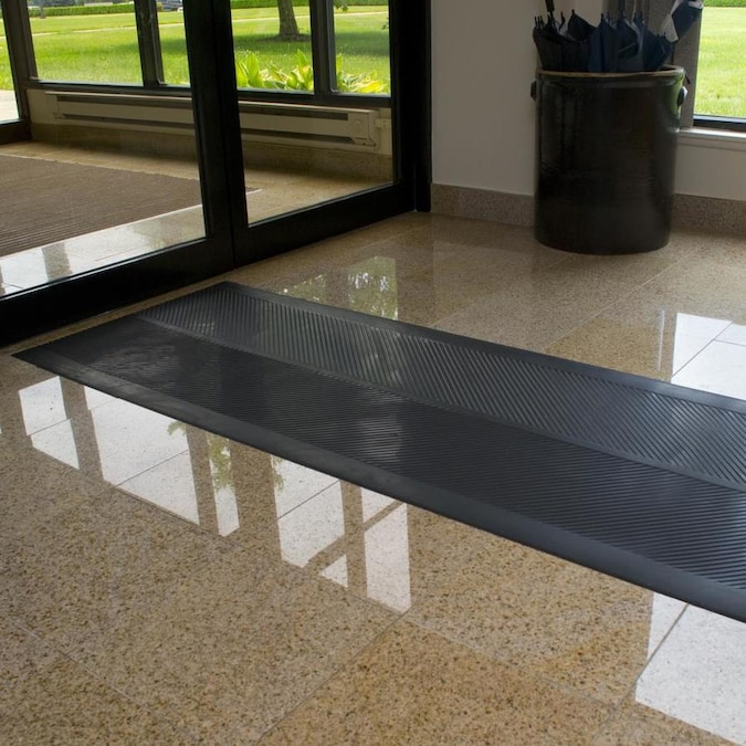 ClimaTex Black Rectangular Outdoor Utility Mat (Actual 27in x 240in) in the Mats department