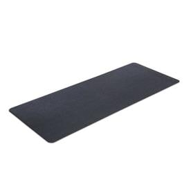 MotionTex 8M-110-24C-5 24 x 60 Inch Recycled PVC Fitness Exercise Gym Equipment Mat for Under Stationary Bike, Rowing Machine, or Treadmill, Black