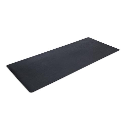 Motiontex Black Rectangular Utility Mat Common 3 Ft X 7 Ft