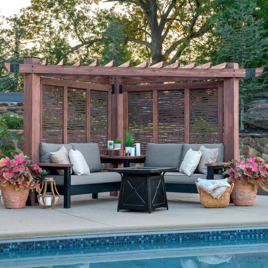 Backyard Discovery 8-ft W x 13-ft 6-in L x 7-ft 6-in Mahogany Wood ...